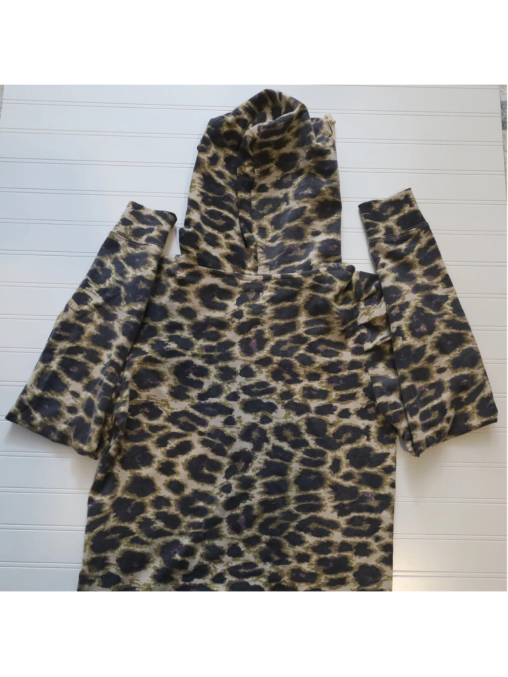 Cloth by Design Zip Up Hoodie Women Jacket Cheetah Print XS - Picture 8 of 10